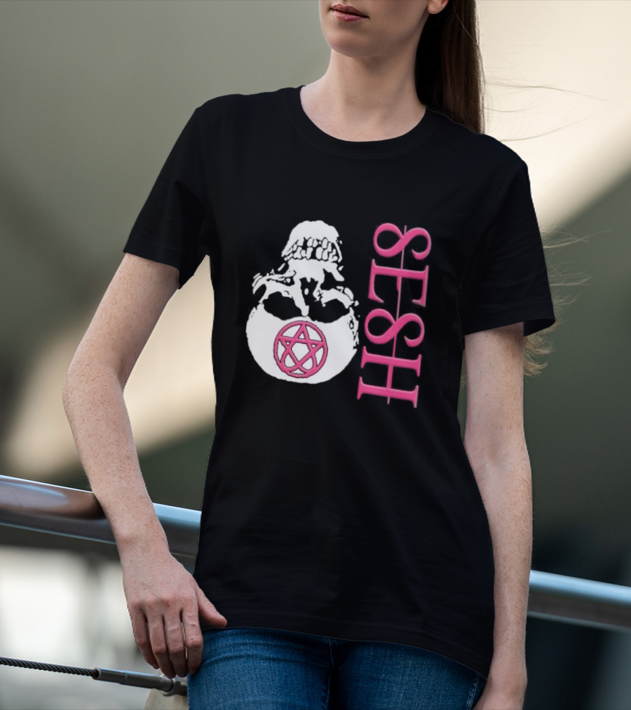 Team Sesh Skull Pentagram Seshagram T-Shirt