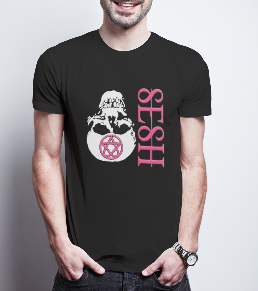 Team Sesh Skull Pentagram Seshagram T-Shirt