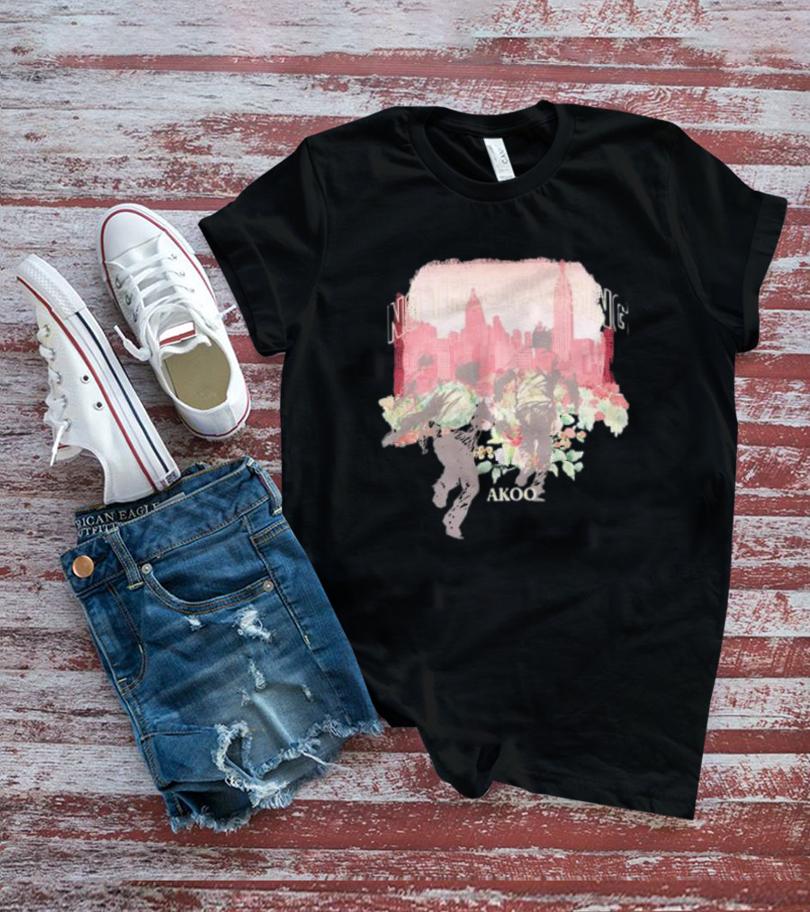 No Trespassing Akoo Urban Skyline Floral Run T-Shirt