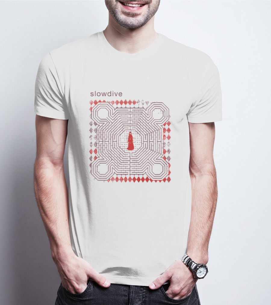 Slowdive Everything Is Alive Labyrinth Ecru T-Shirt