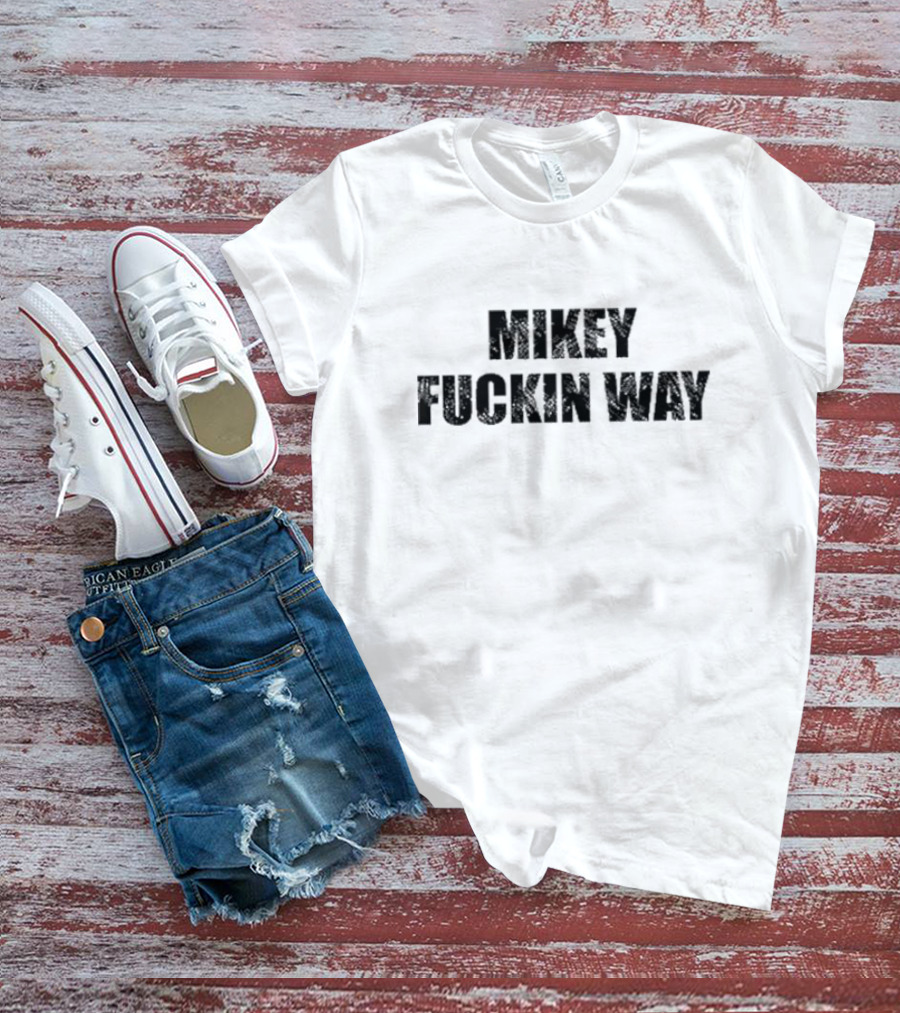 Mikey Fckin Way Text Bold Grunge T-Shirt