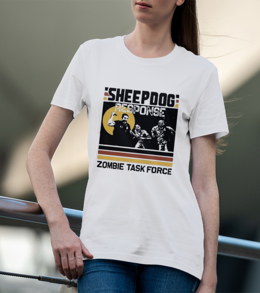 Tim Kennedy Sheepdog Response Zombie Task Force Team Badge T-Shirt