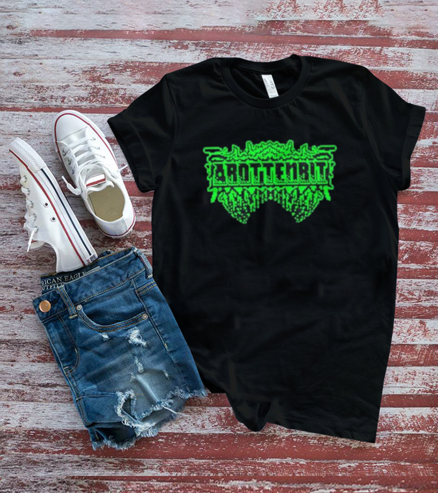 Arottenbit Acid Green Pixel T-Shirt