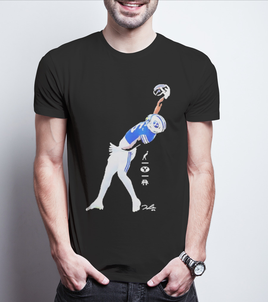 Darius Lassiter BYU Cougars Football Leaping Catch Highlight T-Shirt