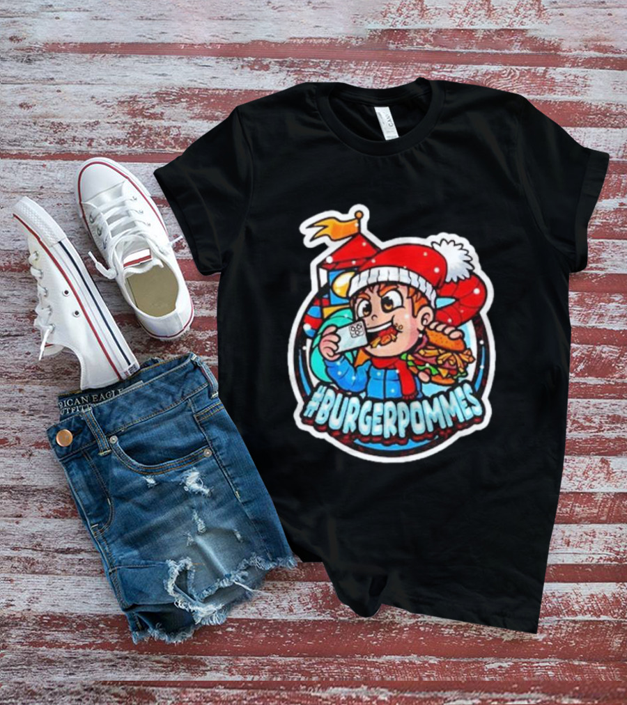 Burgerpommes Lukasbs Christmas T-Shirt