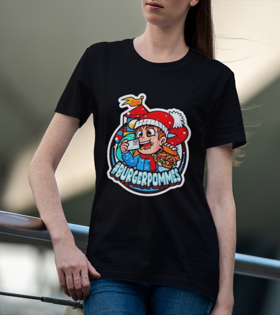Burgerpommes Lukasbs Christmas T-Shirt
