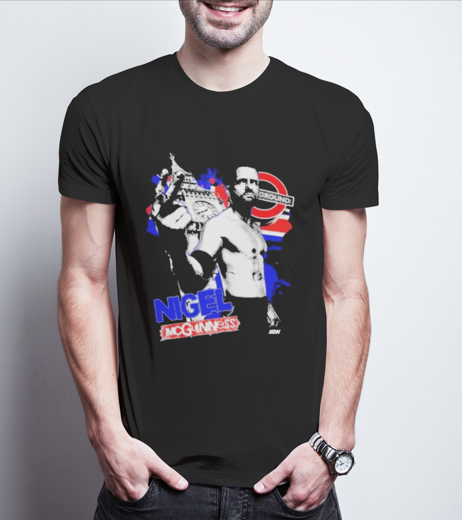 Nigel McGuinness AEW From The Underground London T-Shirt