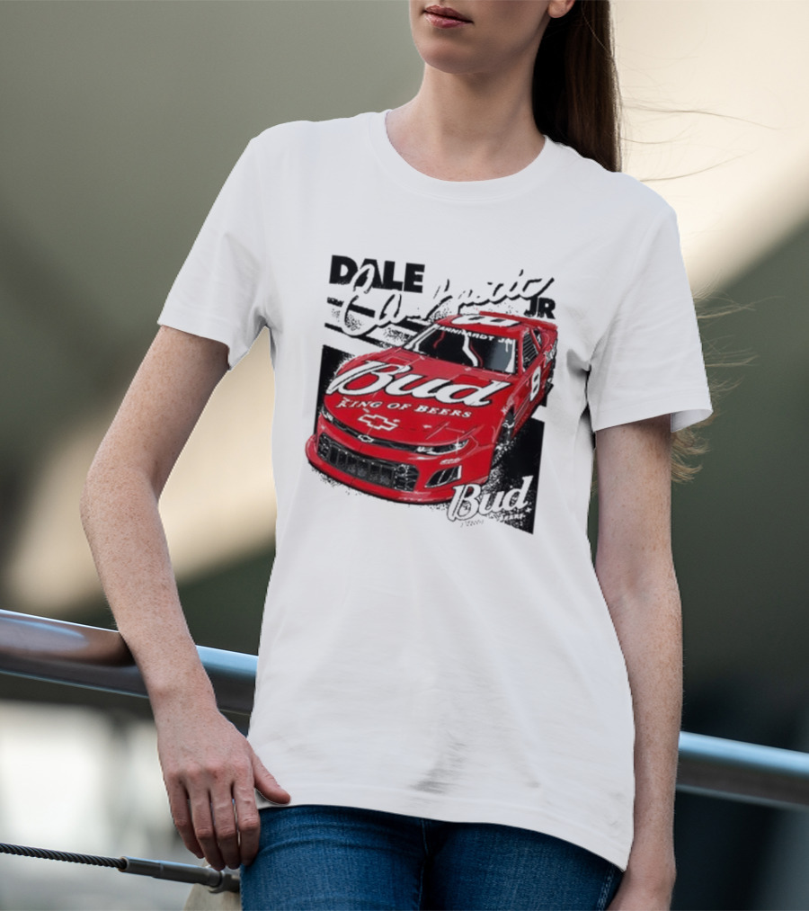 Dale Earnhardt Jr. Bud King Of Beers Chevrolet 9 Racing Car T-Shirt