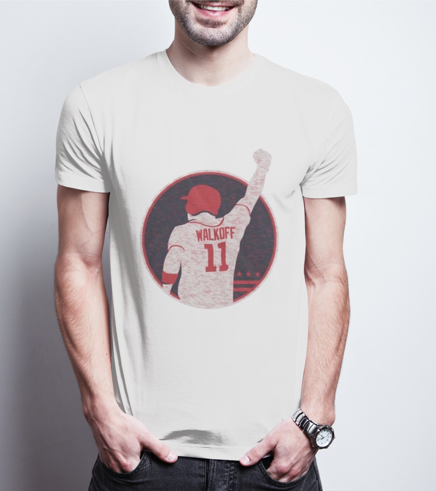 Mr Walkoff 11 Baseball Red Circle T-Shirt