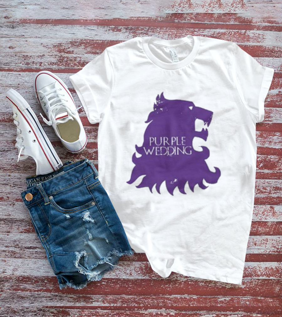 Purple Wedding Lannister Lion Crest T-Shirt