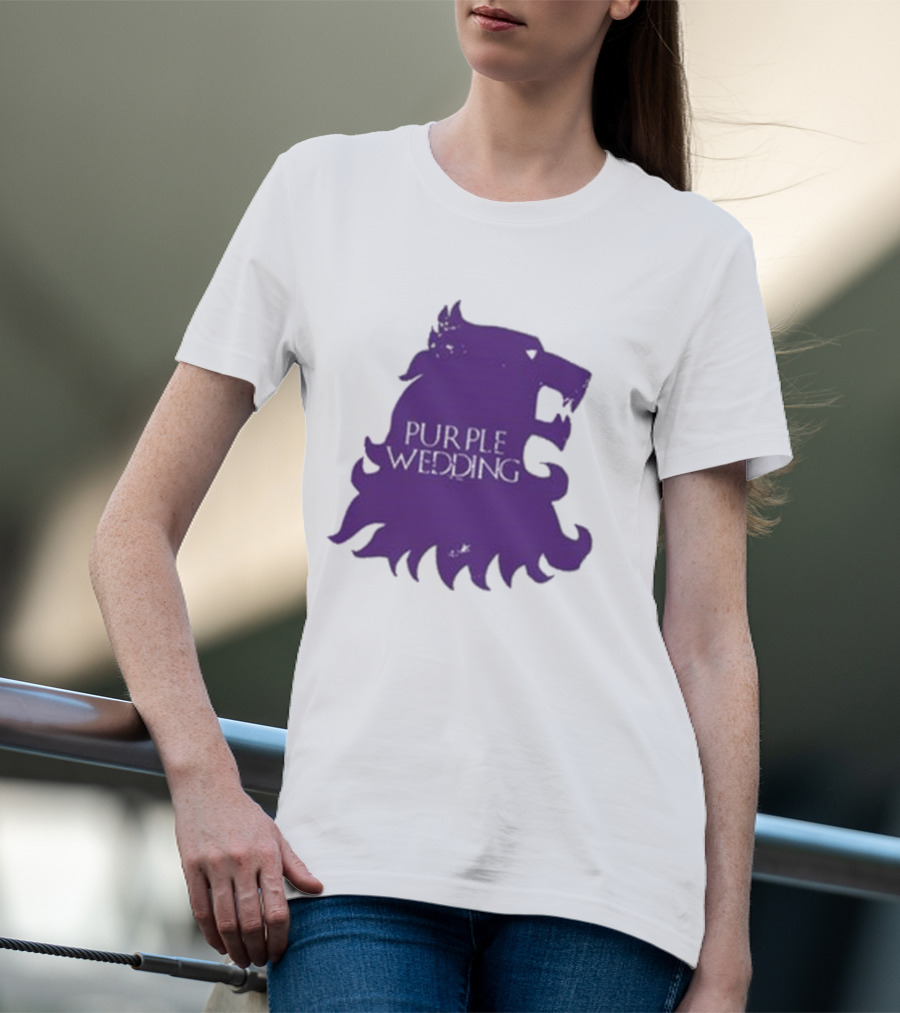 Purple Wedding Lannister Lion Crest T-Shirt