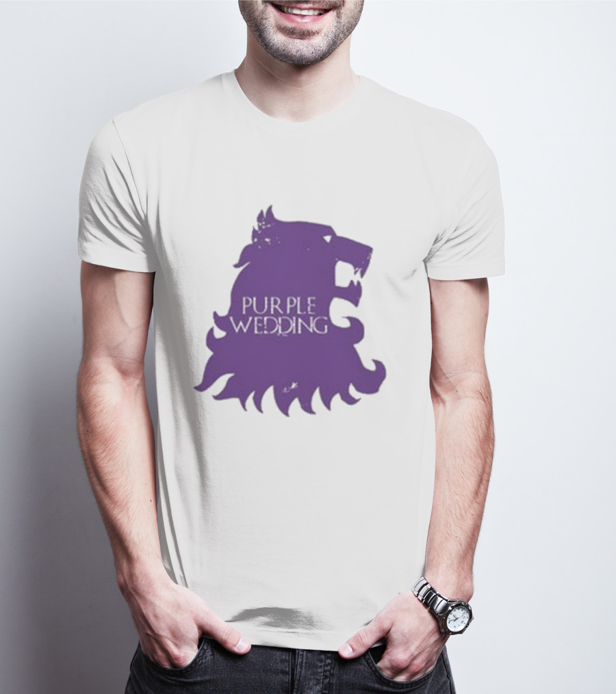 Purple Wedding Lannister Lion Crest T-Shirt