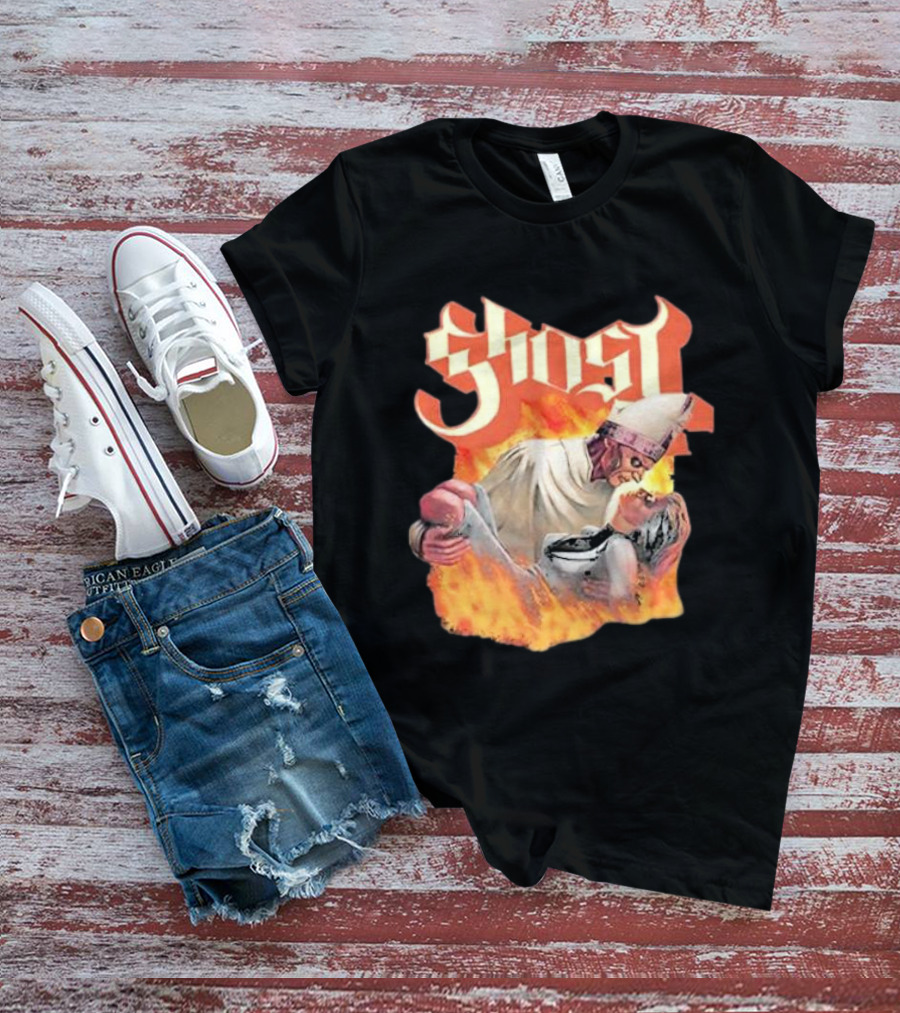 Ghost Nihil Embracing Flames T-Shirt