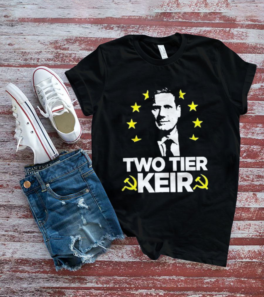 Two Tier Keir EU Stars And Hammer And Sickle T-Shirt