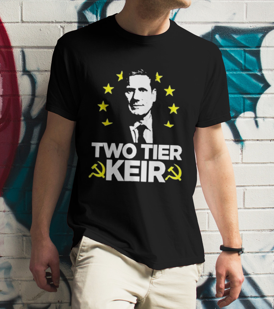 Two Tier Keir EU Stars And Hammer And Sickle T-Shirt