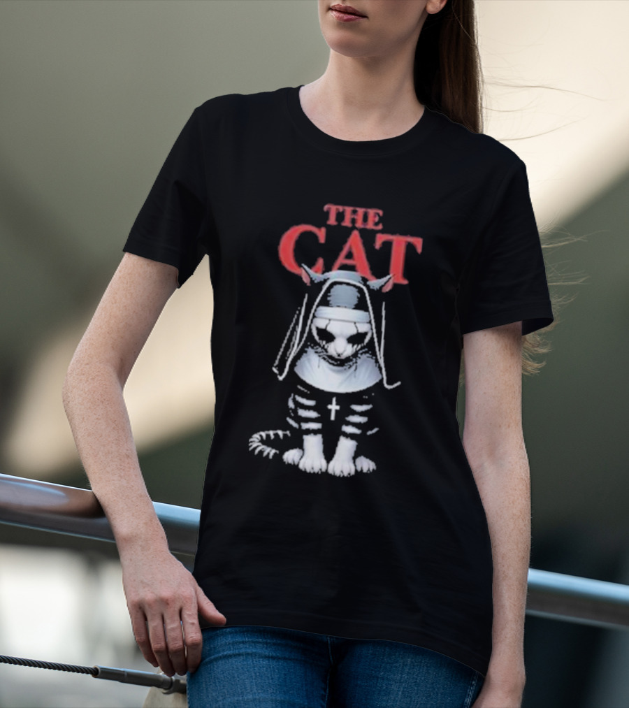 The Cat Nun With Cross T-Shirt
