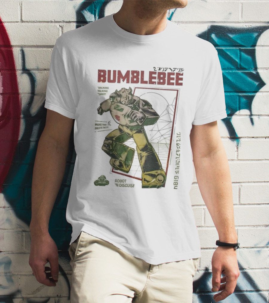 Bumblebee Walking Talking Robot More Than Meets The Eye Robot In Disguise T-Shirt