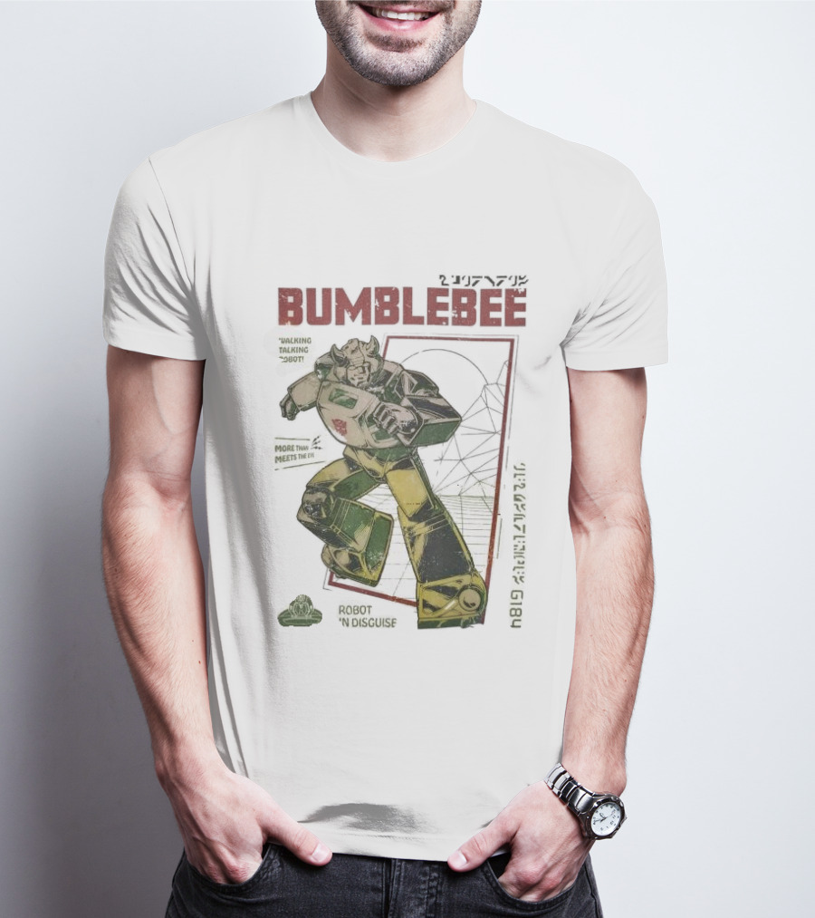 Bumblebee Walking Talking Robot More Than Meets The Eye Robot In Disguise T-Shirt