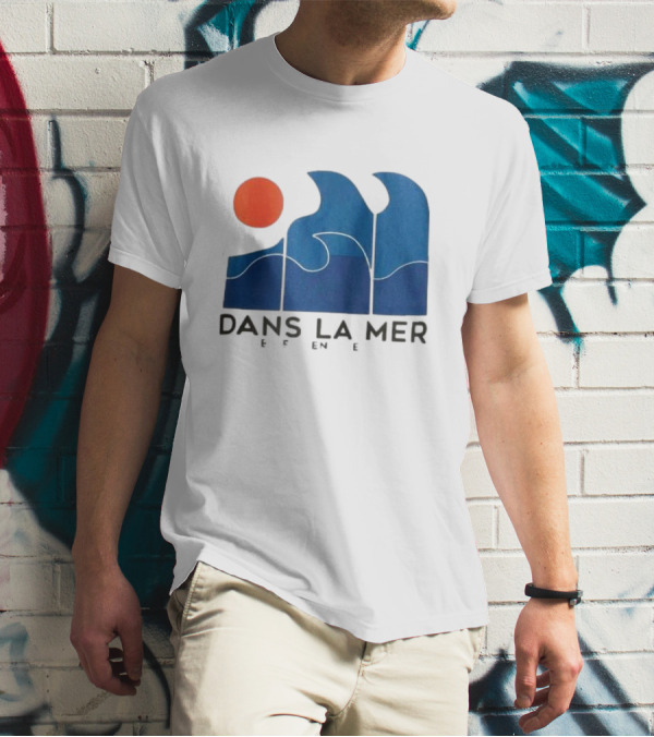 Dans La Mer Waves And Sun T-Shirt