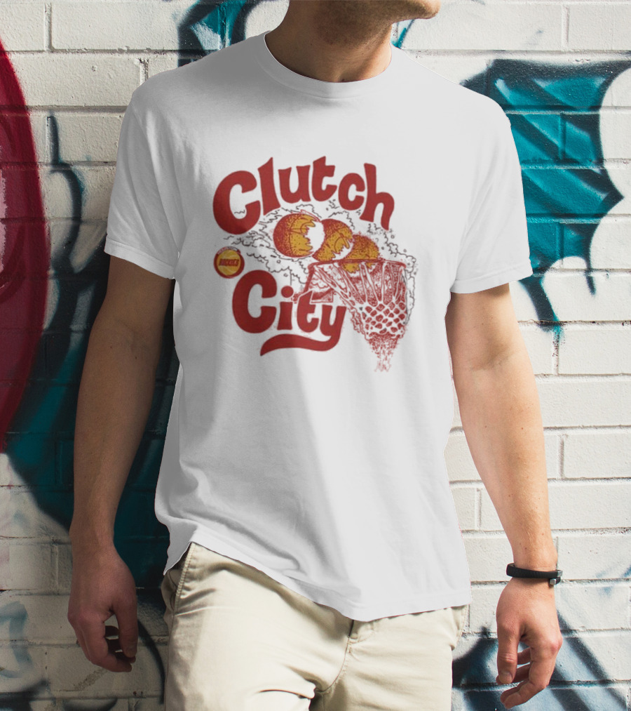 Houston Rockets Clutch City Nostalgia Burst Basketball Net T-Shirt