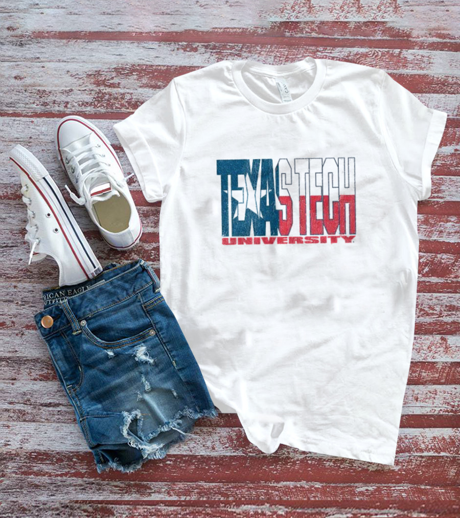 Texas Tech University Texas Flag Colors T-Shirt