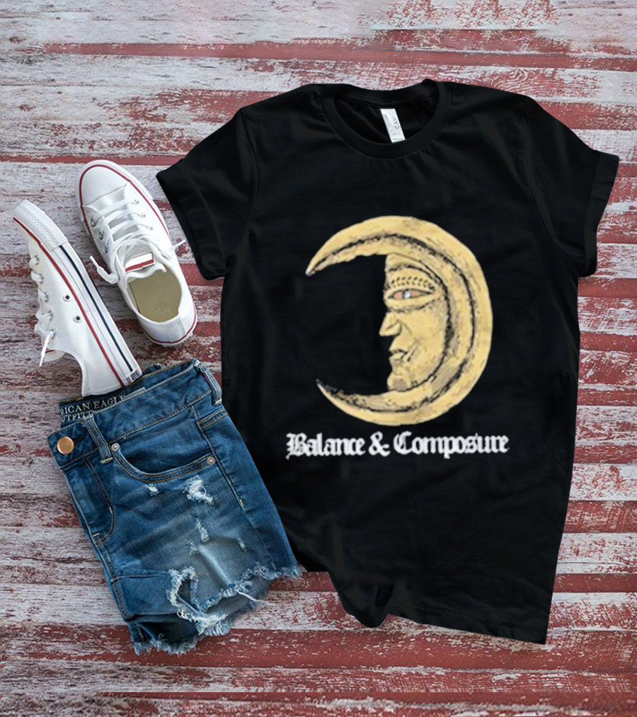 Balance And Composure Moon Face T-Shirt