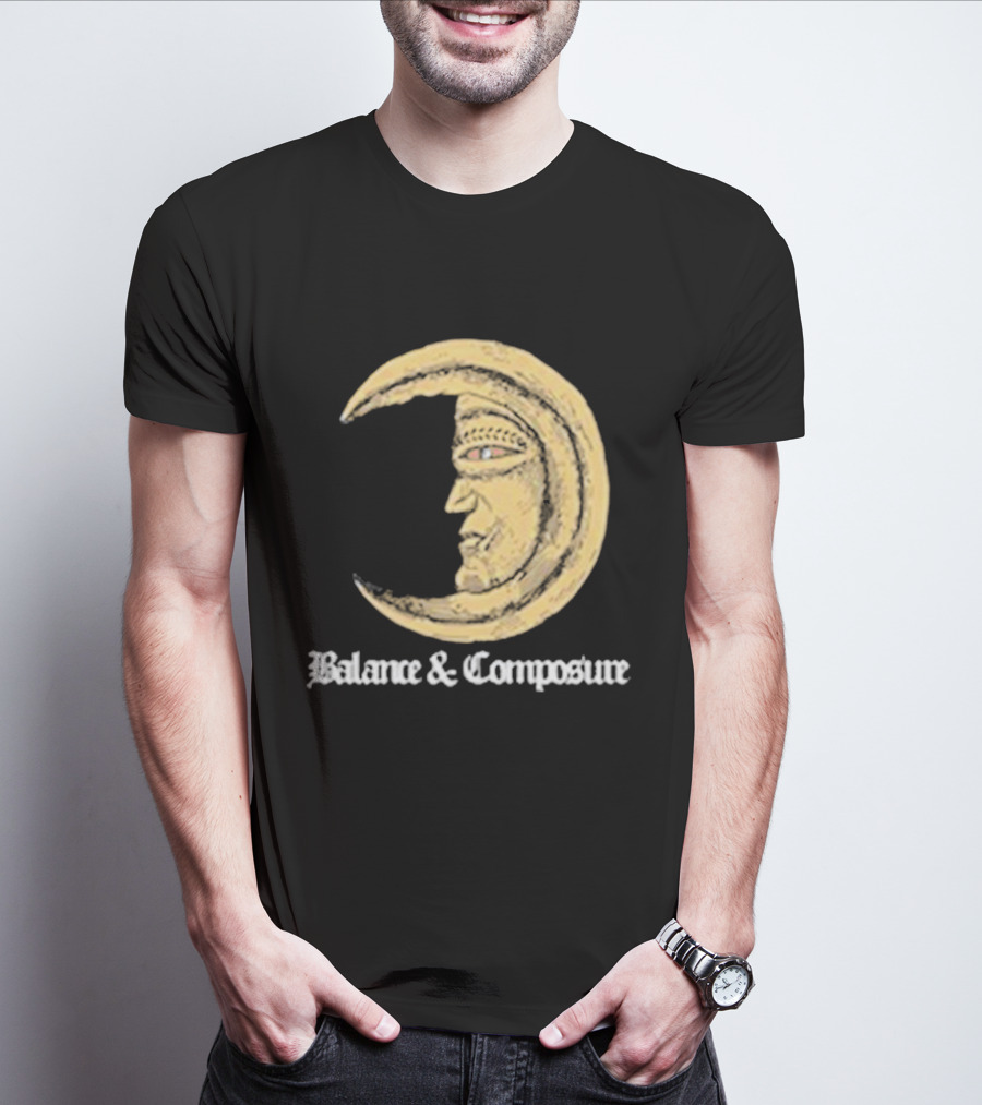 Balance And Composure Moon Face T-Shirt