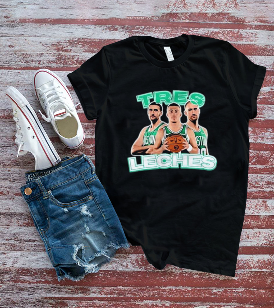Boston Celtics Tres Leches Basketball Trio T-Shirt