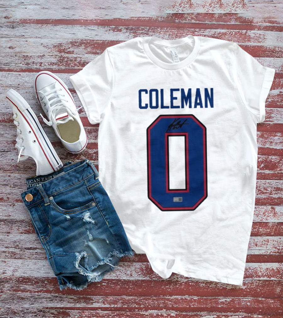 Coleman 0 Autograph Keon Coleman T-Shirt