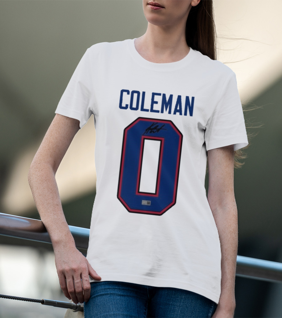 Coleman 0 Autograph Keon Coleman T-Shirt