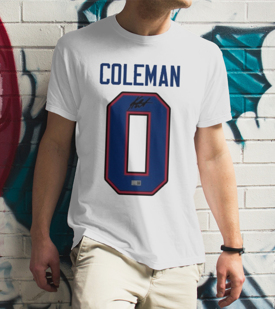 Coleman 0 Autograph Keon Coleman T-Shirt