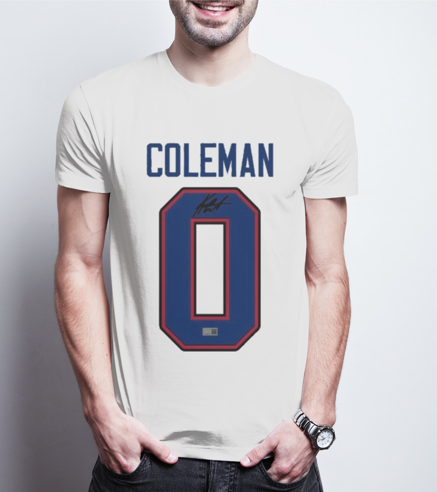 Coleman 0 Autograph Keon Coleman T-Shirt