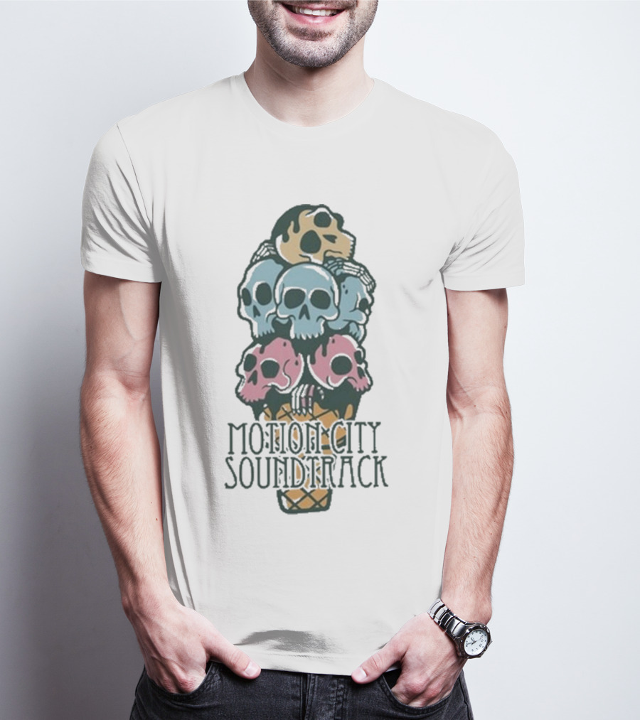 Motion City Soundtrack Ice Cream Skull Tower T-Shirt