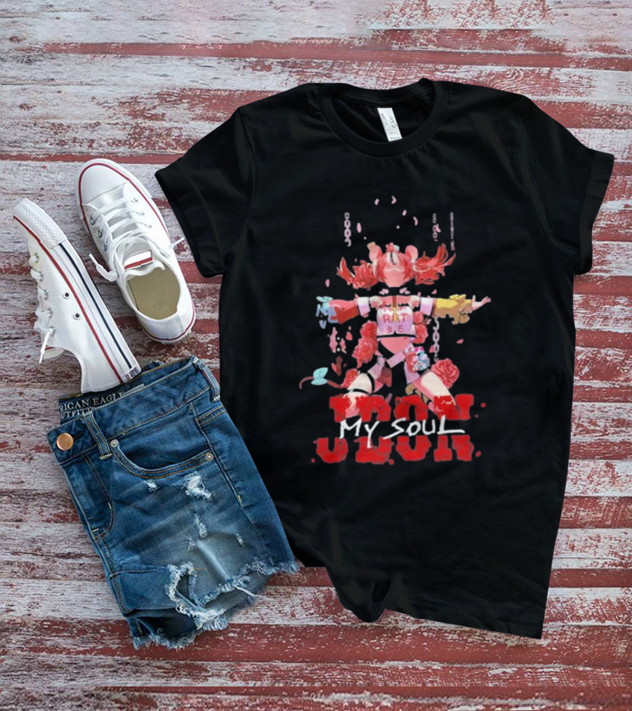 My Soul Jdon Rave Chains Roses Robot Doll T-Shirt