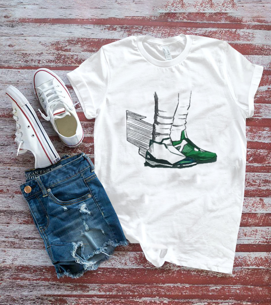 Shoe Game Comfort Colors Green Soccer Sneakers And White Socks T-Shirt