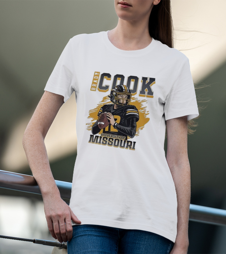 Brady Cook University Of Missouri Football Player T-Shirt