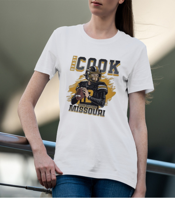 Brady Cook University Of Missouri Football Player T-Shirt