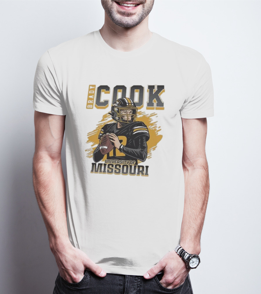 Brady Cook University Of Missouri Football Player T-Shirt