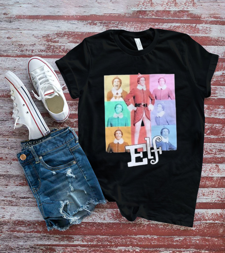 Elf Colorful Pop Art Collage T-Shirt