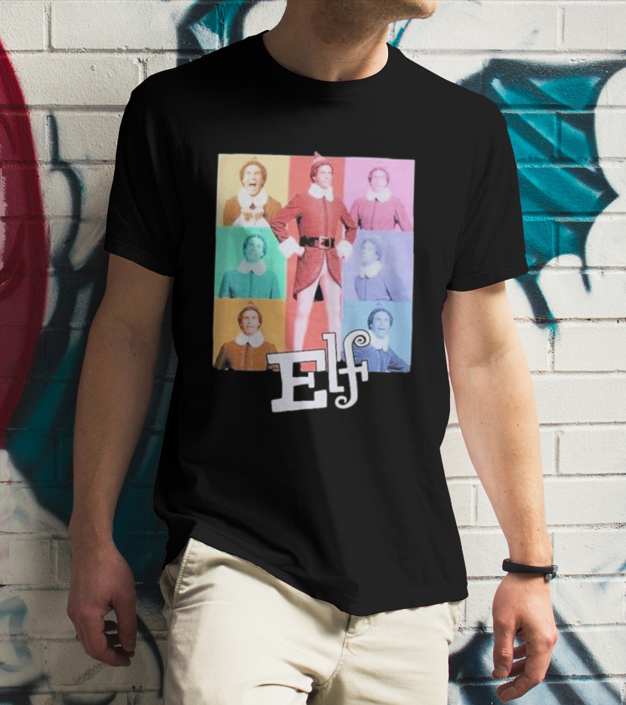 Elf Colorful Pop Art Collage T-Shirt