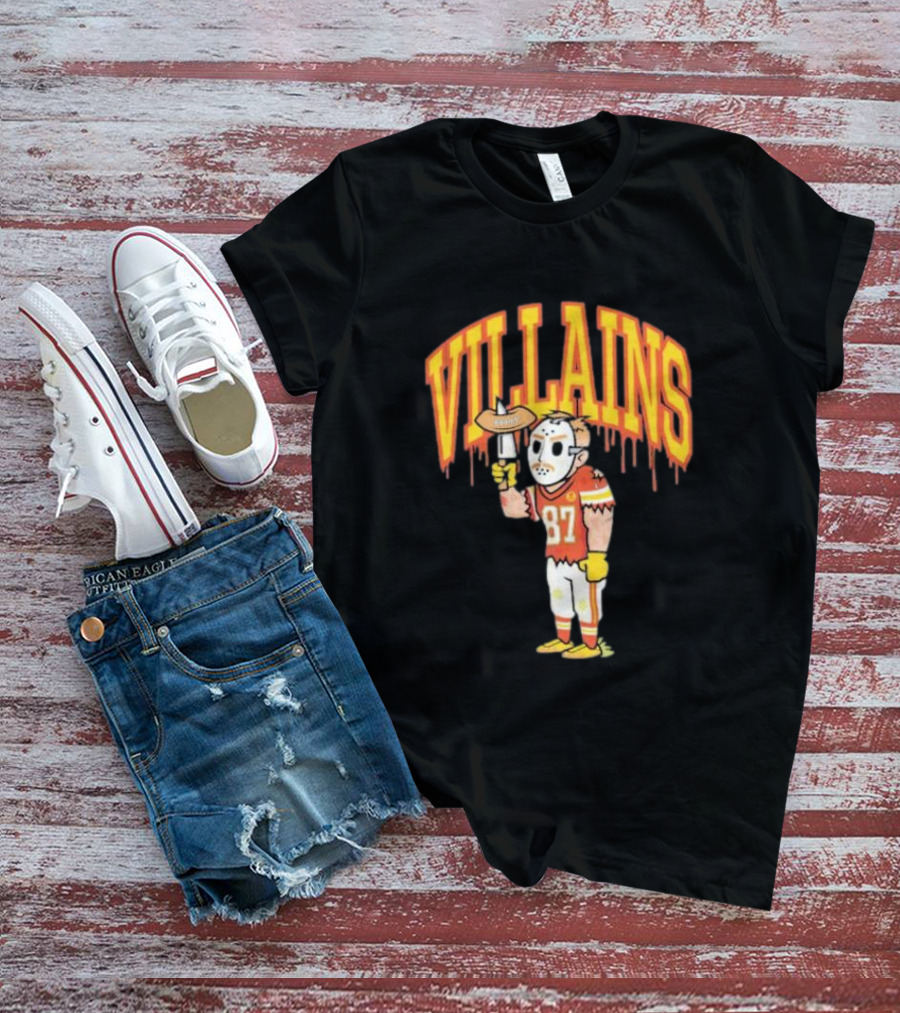 Villains 87 Sewkc X Made Mobb Football Masked Character T-Shirt