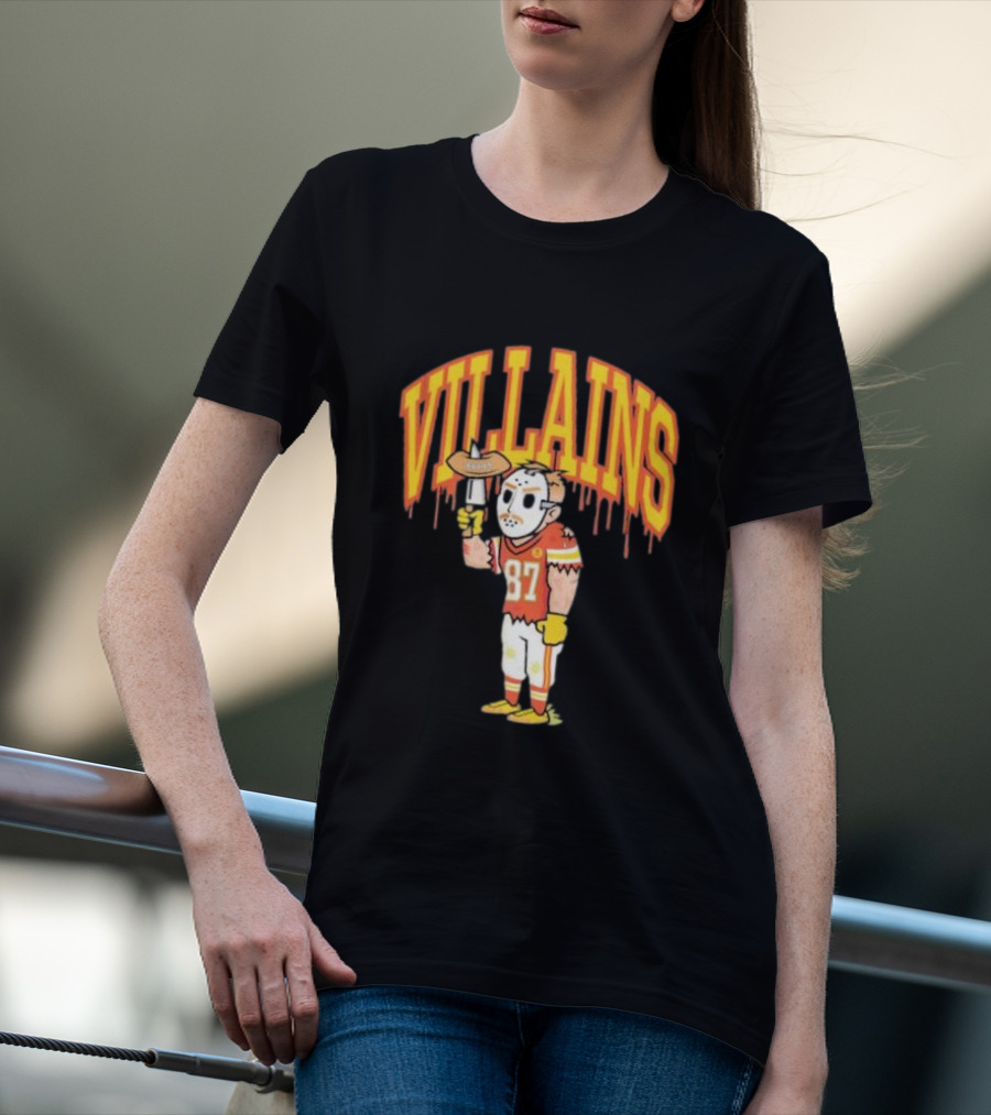 Villains 87 Sewkc X Made Mobb Football Masked Character T-Shirt