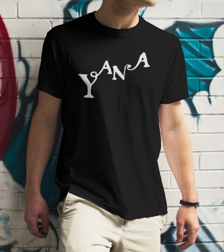 Yana Amy Curved Typography T-Shirt