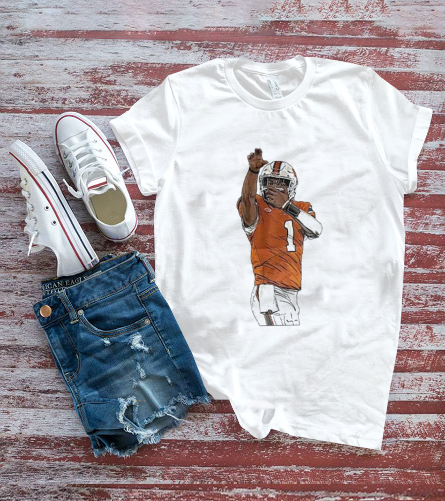 Cameron Ward Washington State Cougars Football Action Pose T-Shirt