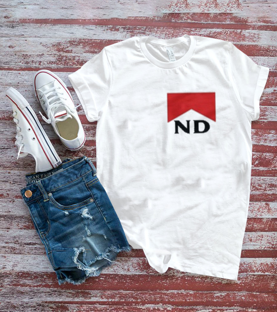 Nicotine Dolls ND Red Marlboro Style Badge T-Shirt