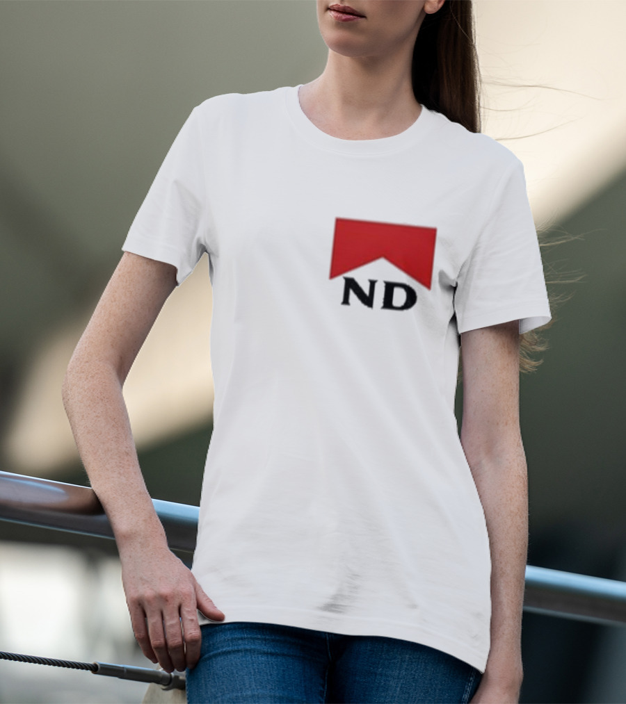 Nicotine Dolls ND Red Marlboro Style Badge T-Shirt
