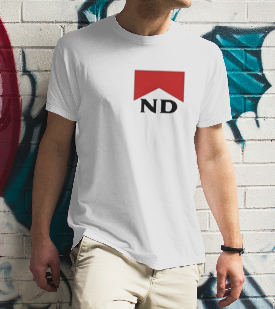 Nicotine Dolls ND Red Marlboro Style Badge T-Shirt