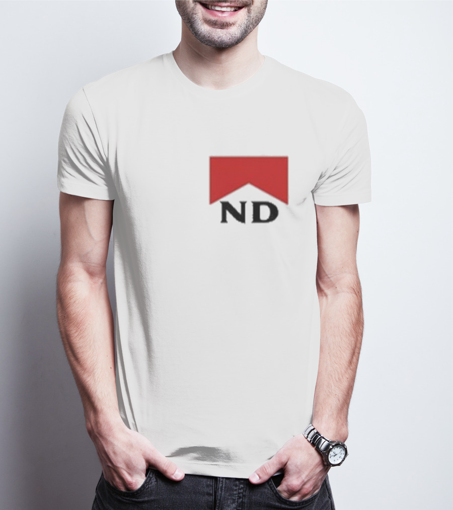 Nicotine Dolls ND Red Marlboro Style Badge T-Shirt