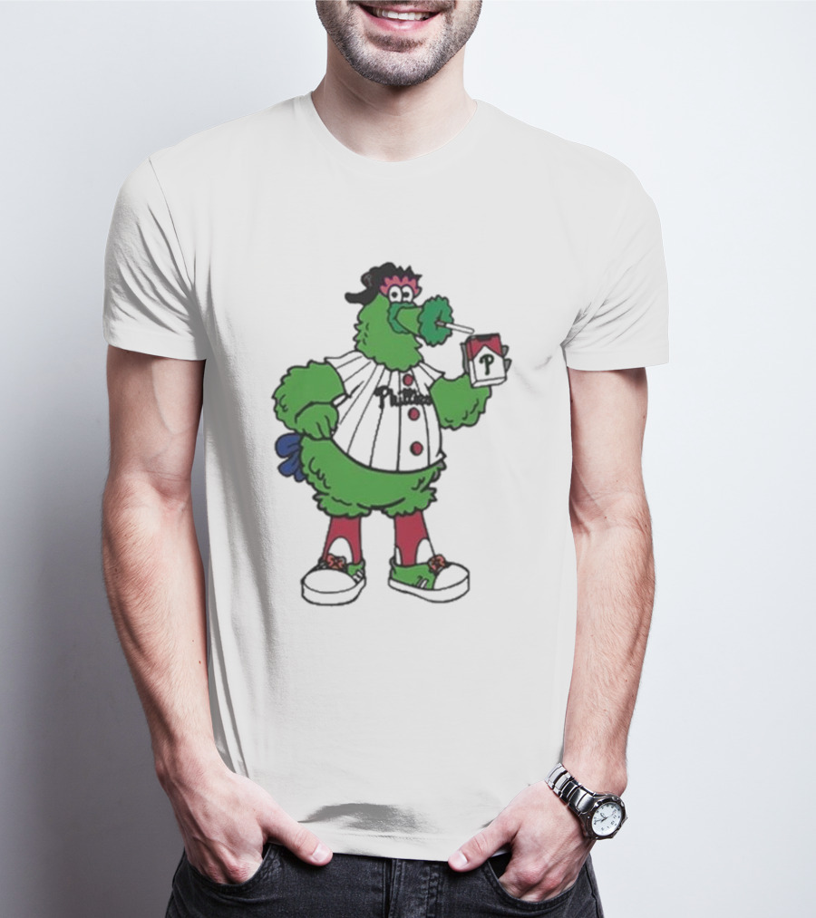 Philadelphia Phillies Mascot Smoking Pirate T-Shirt