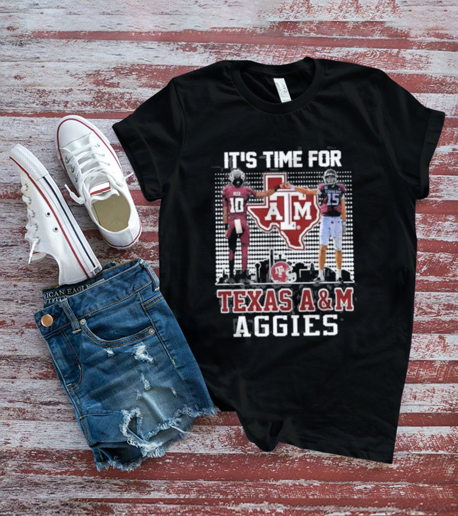 Texas A&M Aggies It's Time For Marcel Reed Conner Weigman T-Shirt